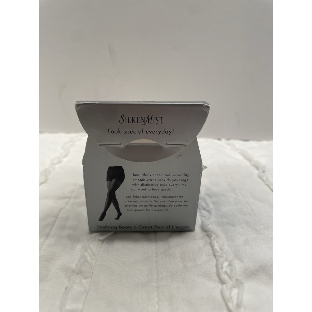 Vintage L'eggs Sheer Energy Pantyhose Control Top Navy Sheer Toe Size B 20202 - Picture 3 of 5